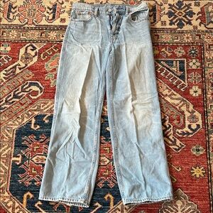 Gap Women’s Relaxed Vintage Denim Jeans Light Blue Size 14 Good Condition!